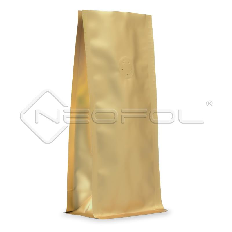 BOXpack® recyclebar mit Ventil / mattgold / 250 g