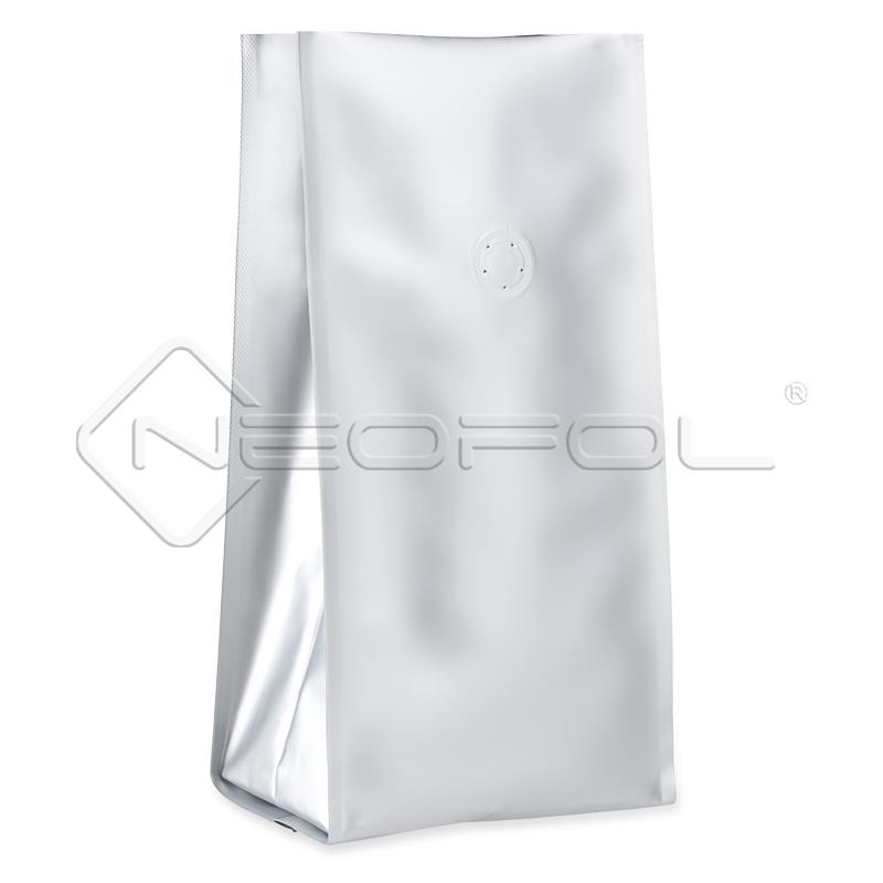Quad Bags® mit Ventil / mattsilber / 2000 g
