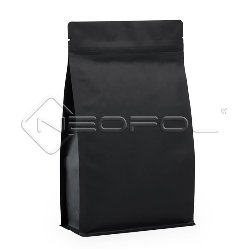 BOXpack® recyclebar mit Zipper / mattschwarz / 1000 g