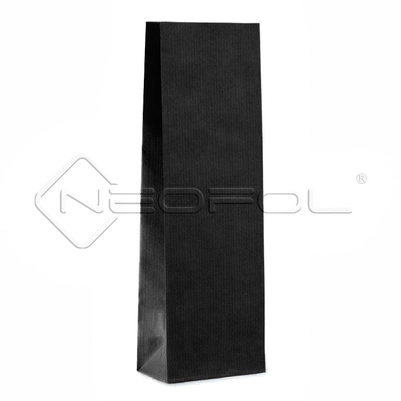 Papier-Blockbodenbeutel / kraftschwarz / 50 g