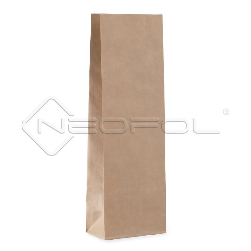 Monopapier-Blockbodenbeutel / kraftbraun / 50 g / recyclebar Monopapier-Blockbodenbeutel / kraftbraun / 50 g / recyclebar