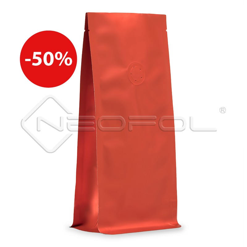 BOXpack® recyclebar mit Ventil / mattrot / 250 g