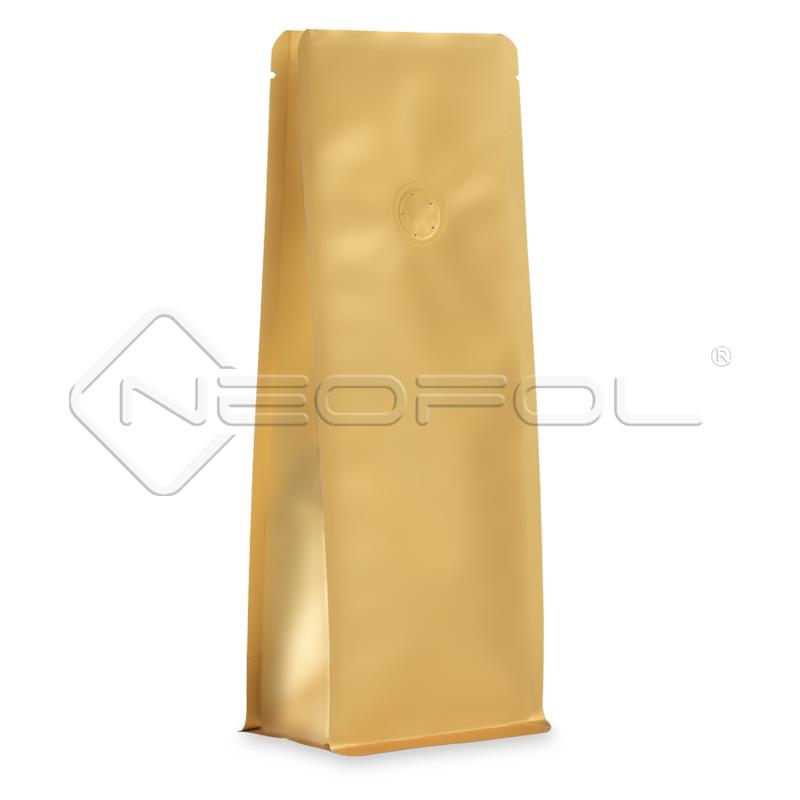 BOXpack® Economy mit Ventil / mattgold / 1000 g