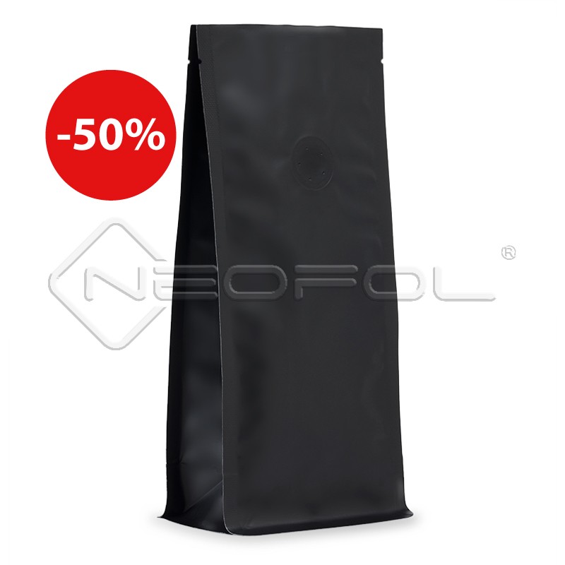 BOXpack® recyclebar mit Ventil / mattschwarz / 250 g