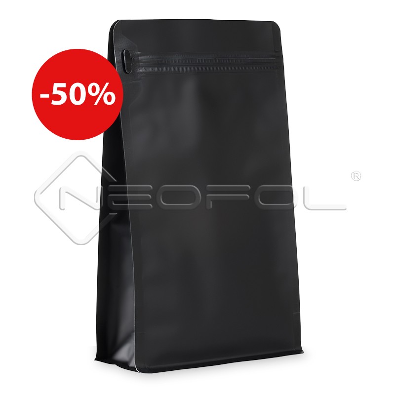 BOXpack® mit Pocket-Zipper / mattschwarz / 1000 g