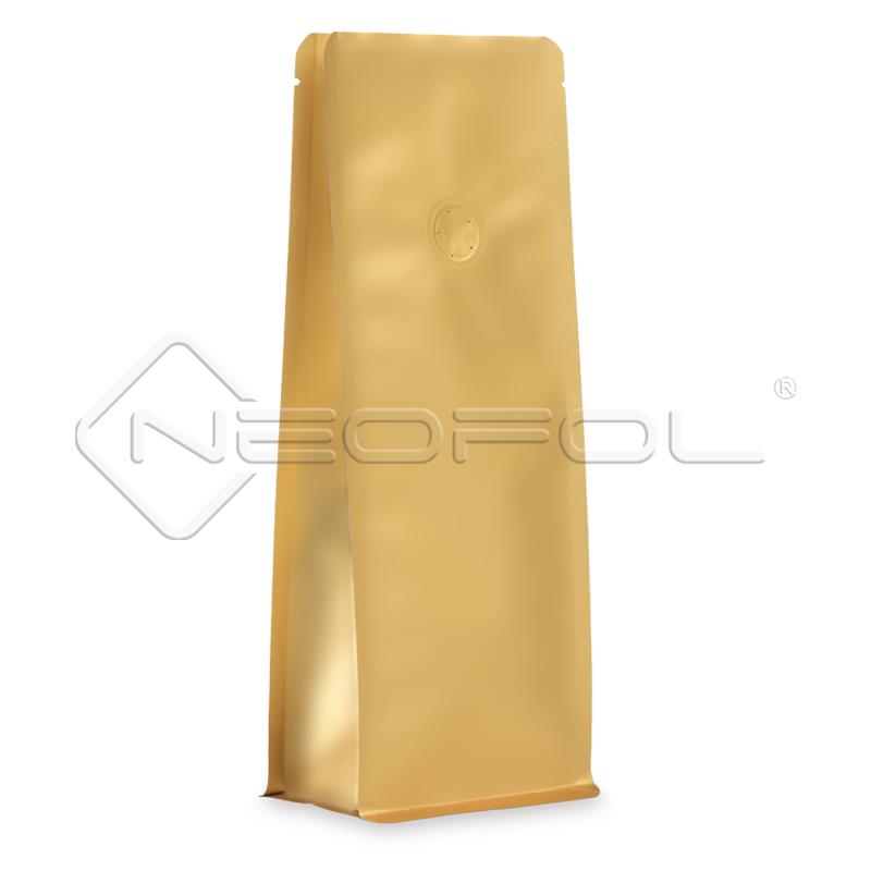 BOXpack® Economy mit Ventil / mattgold / 100 g BOXpack® Economy mit Ventil / mattgold / 100 g